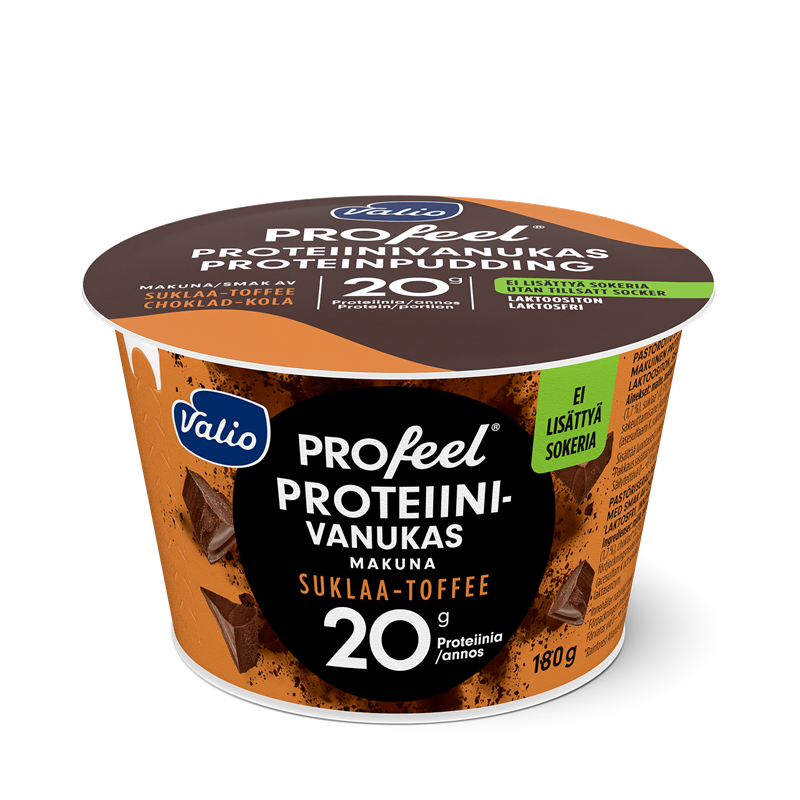 Valio PROfeel® proteiinivanukas 180 g suklaa-toffee laktoositon