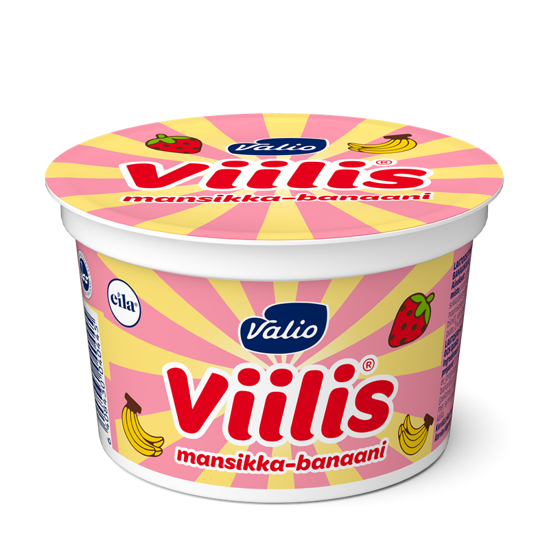 Valio Viilis® 200 g mansikka-banaani laktoositon