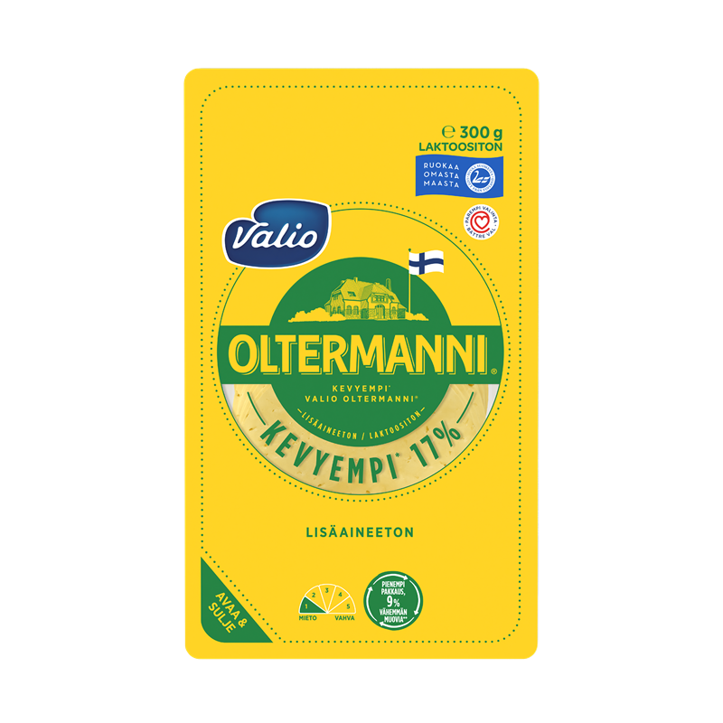 Valio Oltermanni® 17 % e300 g viipale