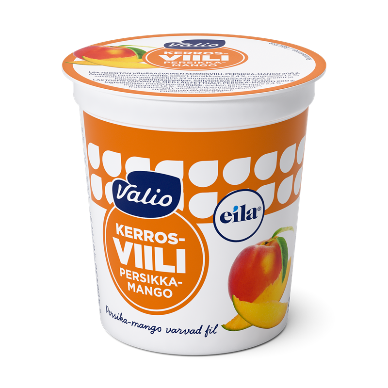 Valio kerrosviili 1 % 200 g persikka-mango laktoositon