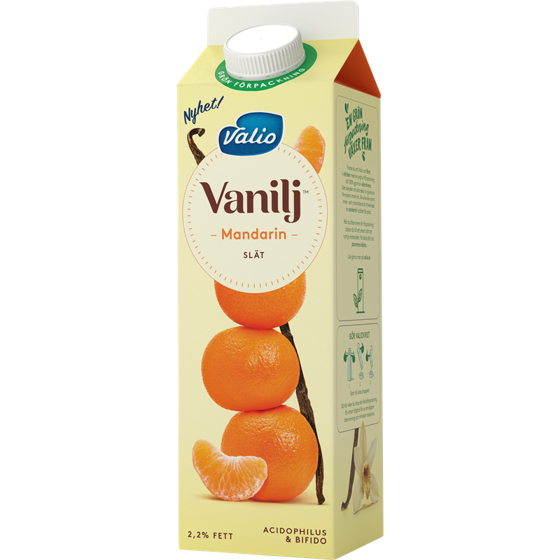 Valio Vanilj™ yoghurt mandarin 1000g